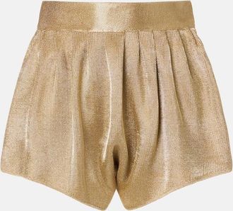 Alaia Ala&iuml;a High-rise mesh shorts