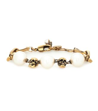 Alexander McQueen Faux pearl chain bracelet