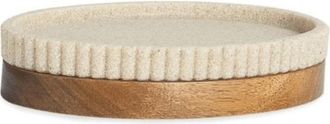 Andrea House Schicke Seifenschale Fabian 14 x 9.5 cm - Beige