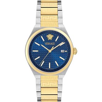 Versace V-Auria Two-Tone Bracelet Watch, 39mm in Two Tone at Nordstrom