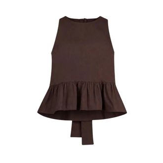 Liu Jo Dames, Tops, Bruin, Maat: XL Katoen