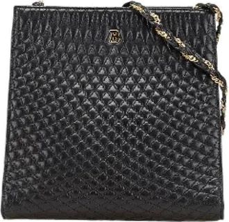 Bally Pre-owned Cross Body Bags, female, Black, Size: ONE SIZE Pre-owned Leather shoulder-bags
