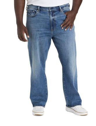 Lucky Brand Big & Tall Chatham Relaxed-Fit Jeans in Medium Blue at Nordstrom, Size 52 X 30