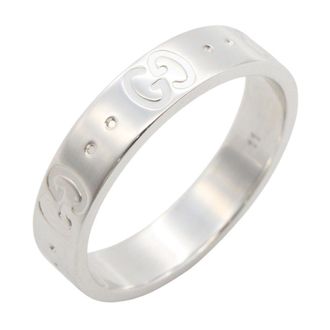 Gucci Silver White Gold (18K) Band Ring (Pre-Owned)
