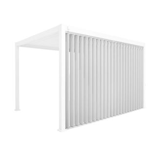 Sweeek Panel de 4m con lamas orientables para p&eacute;rgola bioclim&aacute;tica, blanco