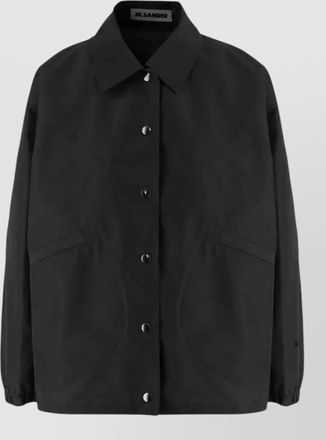 Jil Sander polyester single breasted jacket