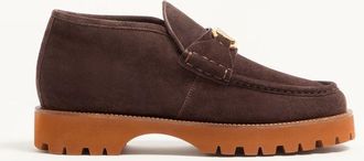 Valentino Garavani Lord Chunky Ankle Boot In Crust Leather Man TESTA DI MORO 41.5