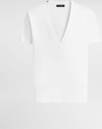 Dolce & Gabbana Jersey T-shirt - Man T-shirts And Polos White Cotton 44