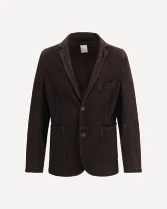 D&acute;Amico Single-breasted Jacket in suede Male 54