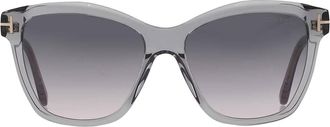 Tom Ford Lucia Smoke Butterfly Ladies Sunglasses FT1087 20A 54
