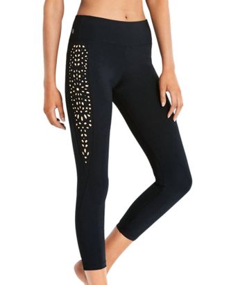 Seafolly Temple Lasercut Legging In Sea Black