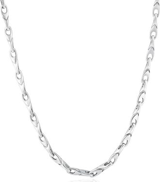 Pompeii3 Mens Seed 14k Gold (41gram) or Platinum (77gram) 4mm Link Chain Necklace 22