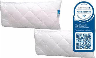 Jekatex Microfaserkissen »Antibac« Füllung: 100Polyesterkugelnantibakteriell 1 oder 2-tlg., 2 Stk. tlg. Kopfkissen 40x80, 80x80 cm, im Einzel- oder Doppelpack