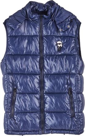 Karl Lagerfeld Piumino Leggero Smanicato Karl - Heren - Bodywarmers - Blauw - M - Jassen