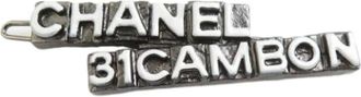 Chanel Pre-owned Accessories, female, Gray, Size: ONE SIZE Pre-owned Metal Hair Accessory