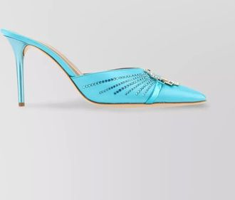 Malone Souliers adorned satin missy heels