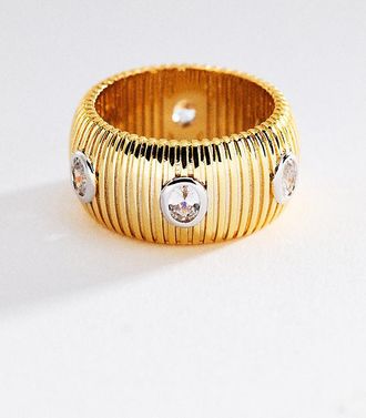 Luv AJ The Georgia Ridged Band Ring