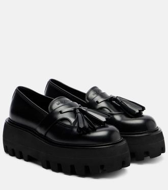 Alexander McQueen Sofa leather platform loafers