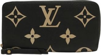 Louis Vuitton Pre-owned Clutches, male, Black, Size: ONE SIZE Pre-owned Monogram Empreinte long wallet
