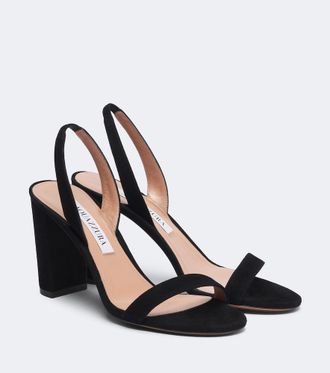 Aquazzura Sandali So Nude 85 in suede