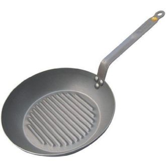 De Buyer Sart&eacute;n Grill Mineral B Element 32 Cm Sart&eacute;n De Hierro Acanalada