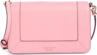 Kate Spade New York lena pebbled leather mini flap crossbody bag in Grapefruit Soda at Nordstrom Rack