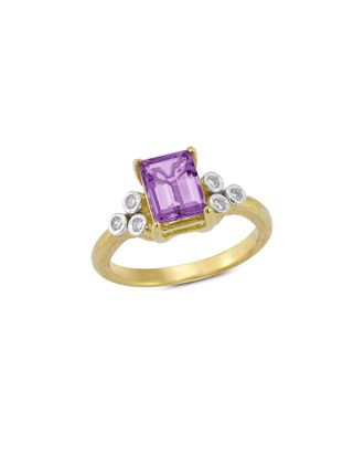 I.Reiss Company 14K 1.39 Ct. Tw. Diamond & Amethyst Cocktail Ring