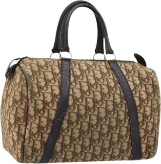 Dior Pre-owned Handbags, female, Beige, Size: ONE SIZE Pre-owned Vintage Boston Bag