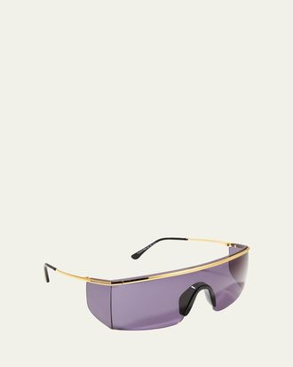 Tom Ford Pavlos Metal Shield Sunglasses