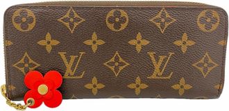 Louis Vuitton Brown Coquelicots Long Wallet (Bi-Fold) (Pre-Owned)