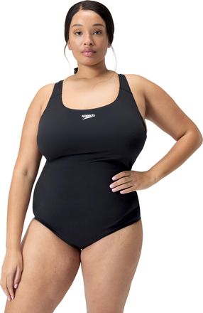 Speedo Badeanzug SPEEDO Womens Endurance+ Medalist (+), Damen, Gr. 44, N-Gr, schwarz, Obermaterial: 100% Polyester, Badeanz&uuml;ge Badeanzug, klassischer Schnitt