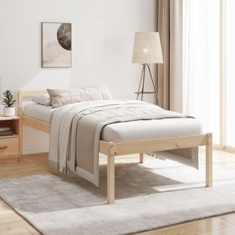 vidaXL Cama Para Personas Mayores Madera Maciza De Pino 90x200 Cm Vidaxl