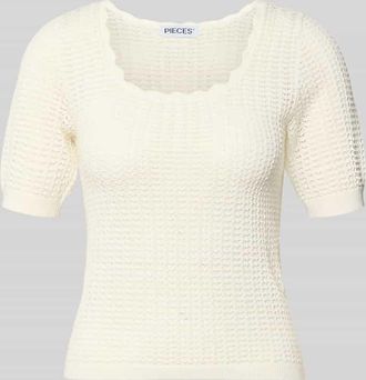 Pieces Slim Fit T-Shirt aus reiner Baumwolle Modell SCOUT in Weiss, Gr&ouml;&szlig;e XL