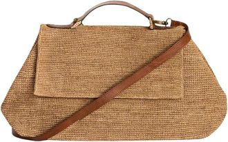 Ibeliv Lahady Raffia Schoudertas - Dames - Handtassen - Beige - ONE Size - Katoen - Tassen