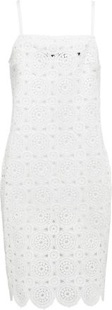 Rotate Silke cotton-blend crochet minidress