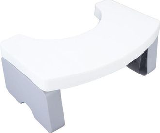 OEM Tabouret De Toilette Pliable - - Blanc - Polypropyl&egrave;ne - 39.5x21.5x17.5 Cm - 200 Kg
