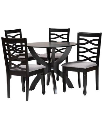 Baxton Studio Aspen Modern Wood 5Pc Dining Set