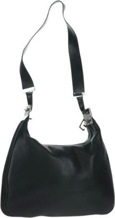 Gucci Pre-owned Shoulder Bags, female, Black, Size: ONE SIZE Pre-owned Leather Shoulder Bag