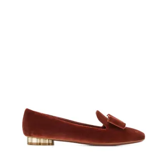 Ferragamo Ladies Orange Loafers, US Size 4.5