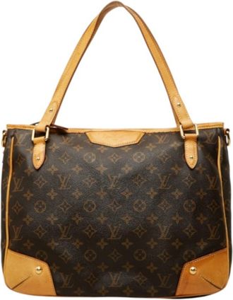 Louis Vuitton Monogram Brown Pvc Leather Shoulder Bag Tote Bag (Pre-Owned)