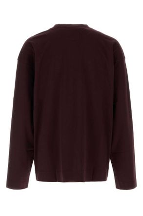 Dries Van Noten Cotton Oversize T-Shirt - Burgundy