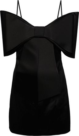 Mach & Mach Le Cadeau organza mini dress - women - Elastane/Polyamide/Acetate/Acetate/Polyester - 34 - Black