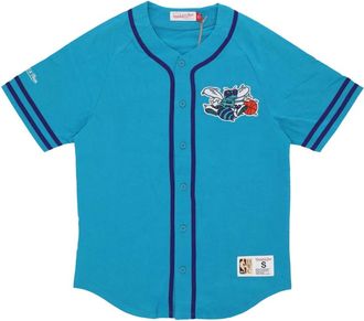 Mitchell & Ness NBA Mode Katoenen Jas Vintage Logo - Heren - Fitness - Blauw - XS - Katoen - Fitness