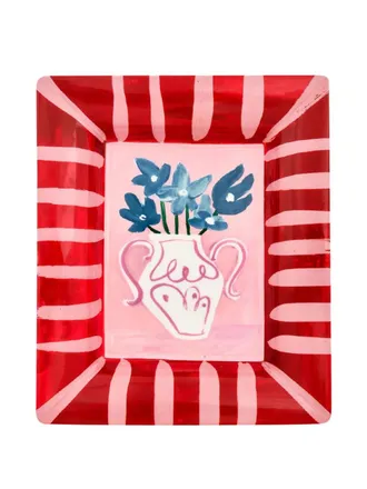 BITOSSI HOME Con Amore trinket tray (20.5cm x 17cm) - unisex - Porcelain - One Size - Red
