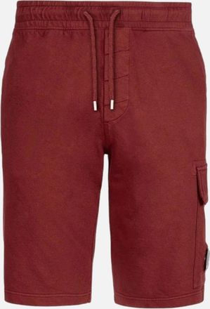 C.P. Company Mens C.P. Company Burgundy Red Lens Shorts - Size: 32/30/31