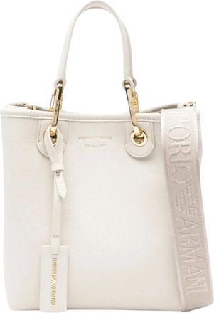 Emporio Armani Stijlvolle Shoppingtas in Corda/Terra - Dames - Handtassen - Wit - ONE Size - Tassen