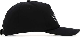 Valentino Garavani Mens Baseball Cap Black Cotton