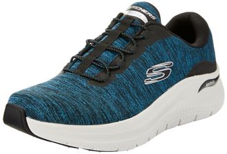 Skechers Mens Arch Fit 2.0 Upperhand Slip-On Sneakers, Teal Mesh/Synthetic/Black Trim, 10.5 UK
