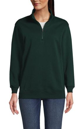 Lands End Adult Quarter Zip Sweatshirt in Evergreen at Nordstrom, Size Xx-Large