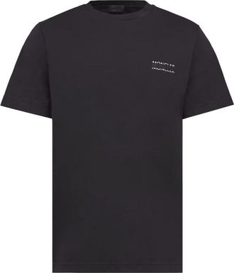 Moncler BRANDED COTTON T SHIRT Size: XXL, colour: BLACK